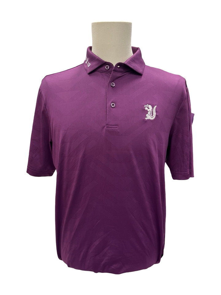 Mens Levelwear Ripley Polo Top - Purple - Medium (FINAL SALE ITEM)