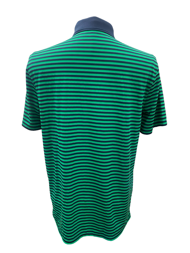 G/FORE MEN'S PERFORATED STRIPE TECH JERSEY POLO- Medium