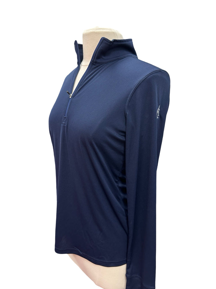 Straight Down Aero Quarter Zip Top- New Indigo