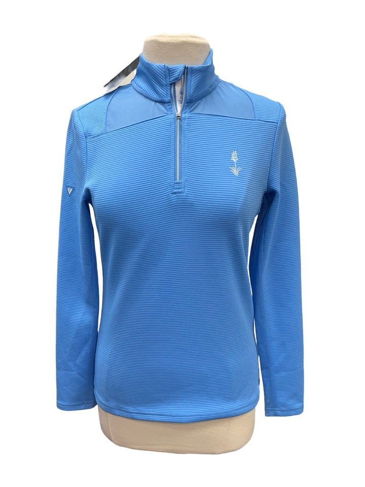 Levelwear Rayna 1/4 Zip Up Pullover - Blue - Small (FINAL SALE ITEM)