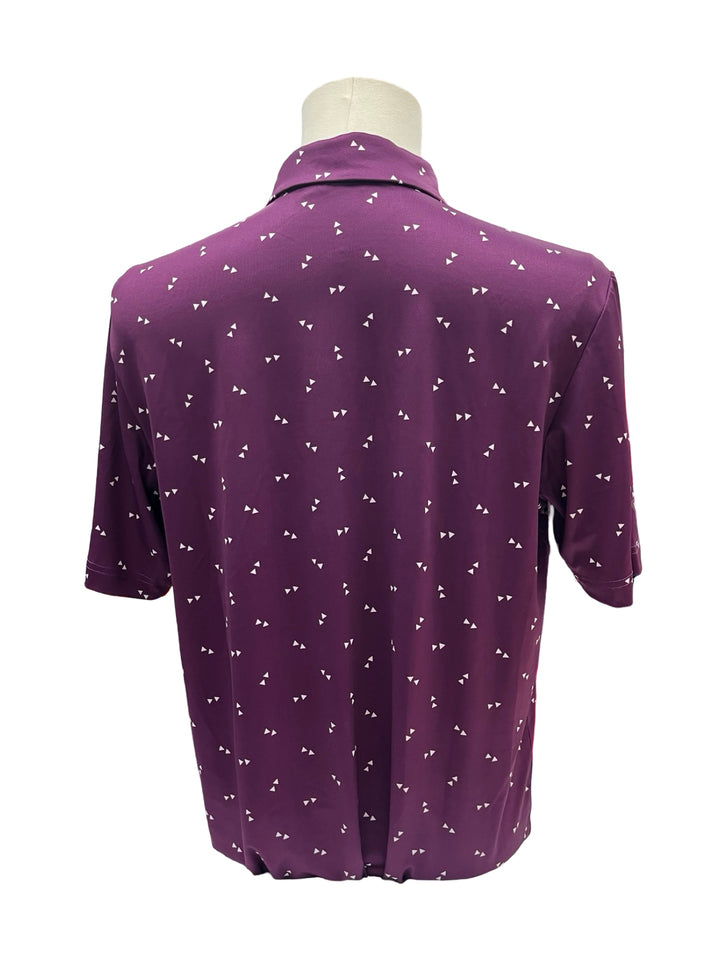 Mens Levelwear Spear Polo Top - Purple - Medium (FINAL SALE ITEM)