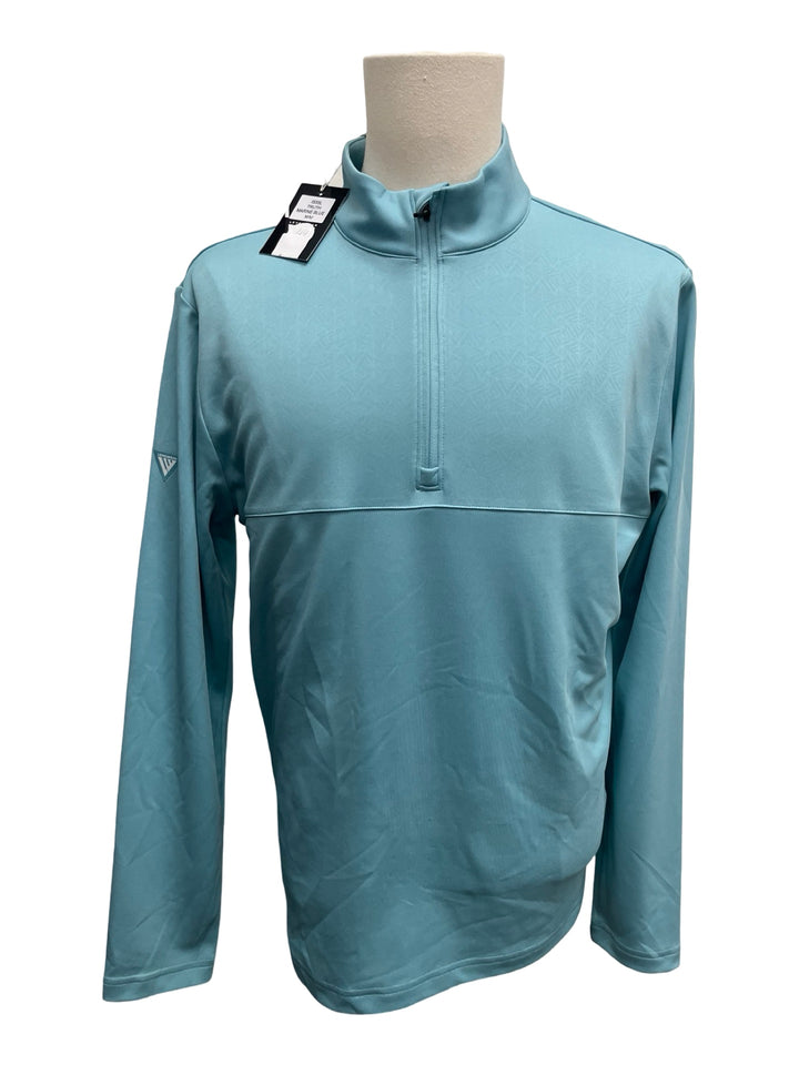 Mens Levelwear Truth 1/4 Zip Pullover - Marine Blue - Medium (FINAL SALE ITEM)