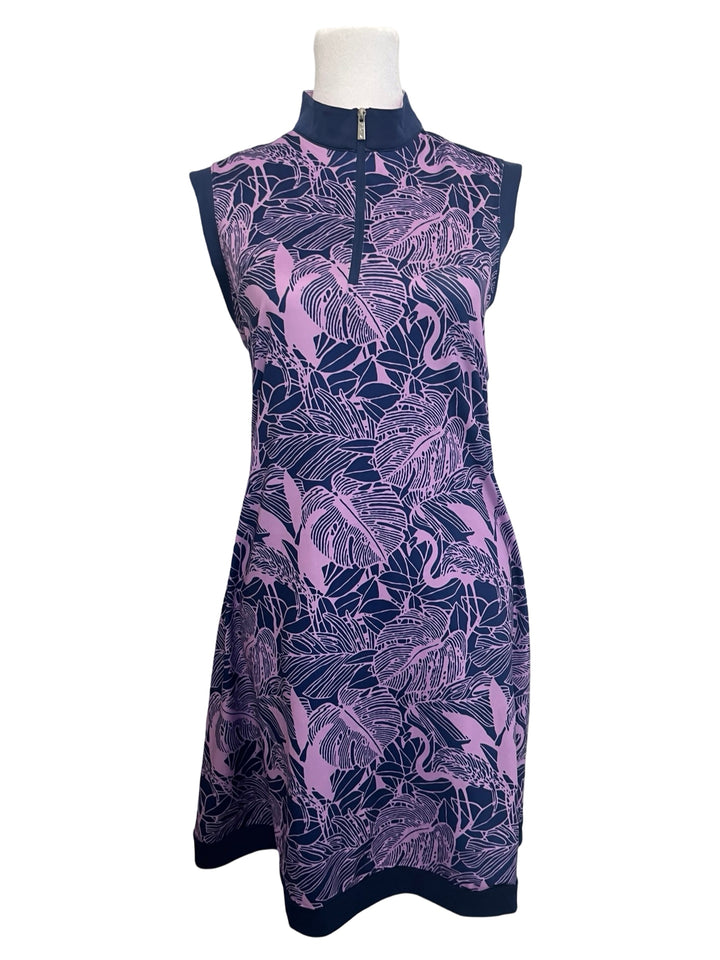 Lopez Dress - Large - Navy/Purple*