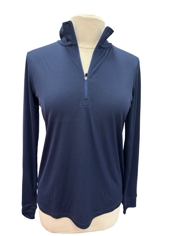 Straight Down Aero Quarter Zip Top- New Indigo