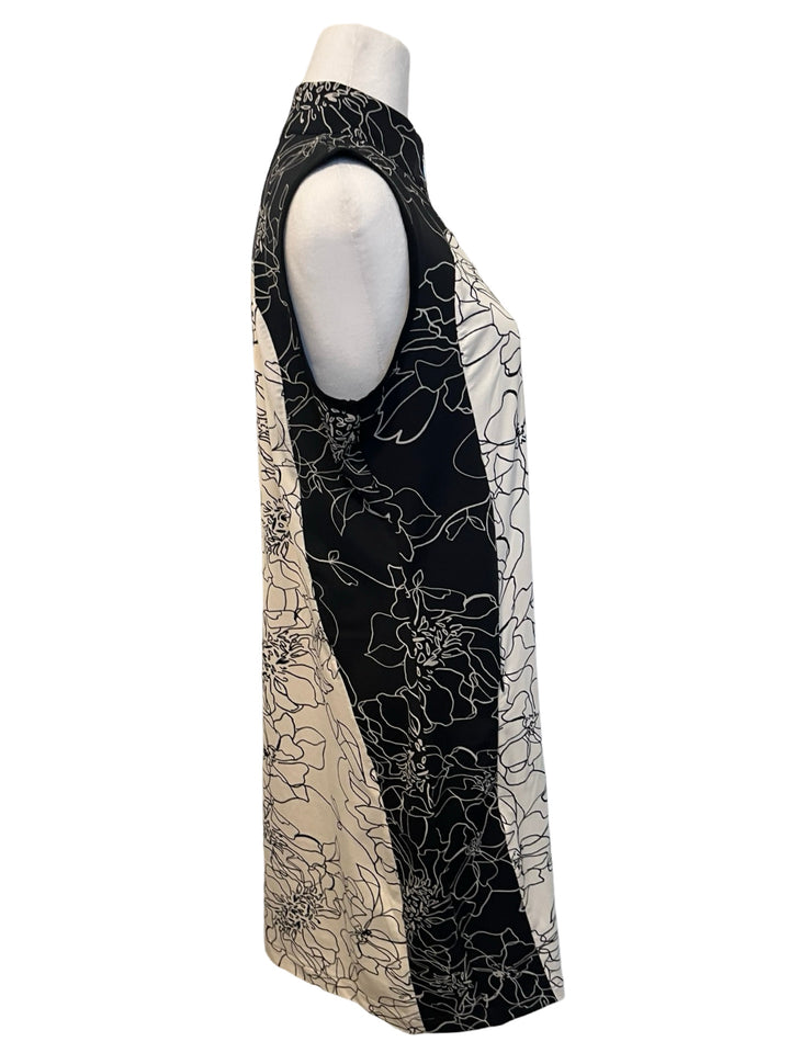 Tail Dress - Large - Black/White