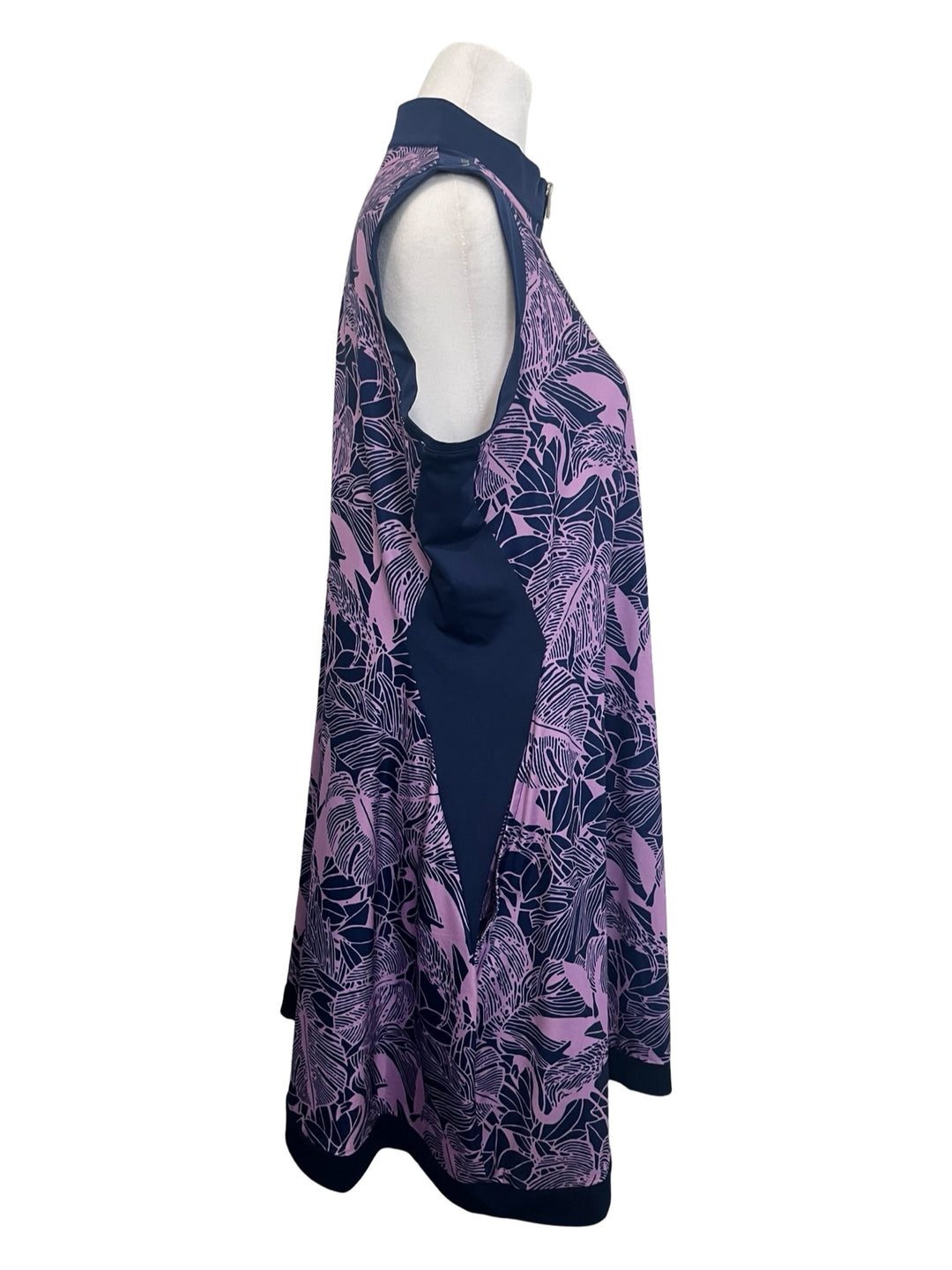 Lopez Dress - Large - Navy/Purple*