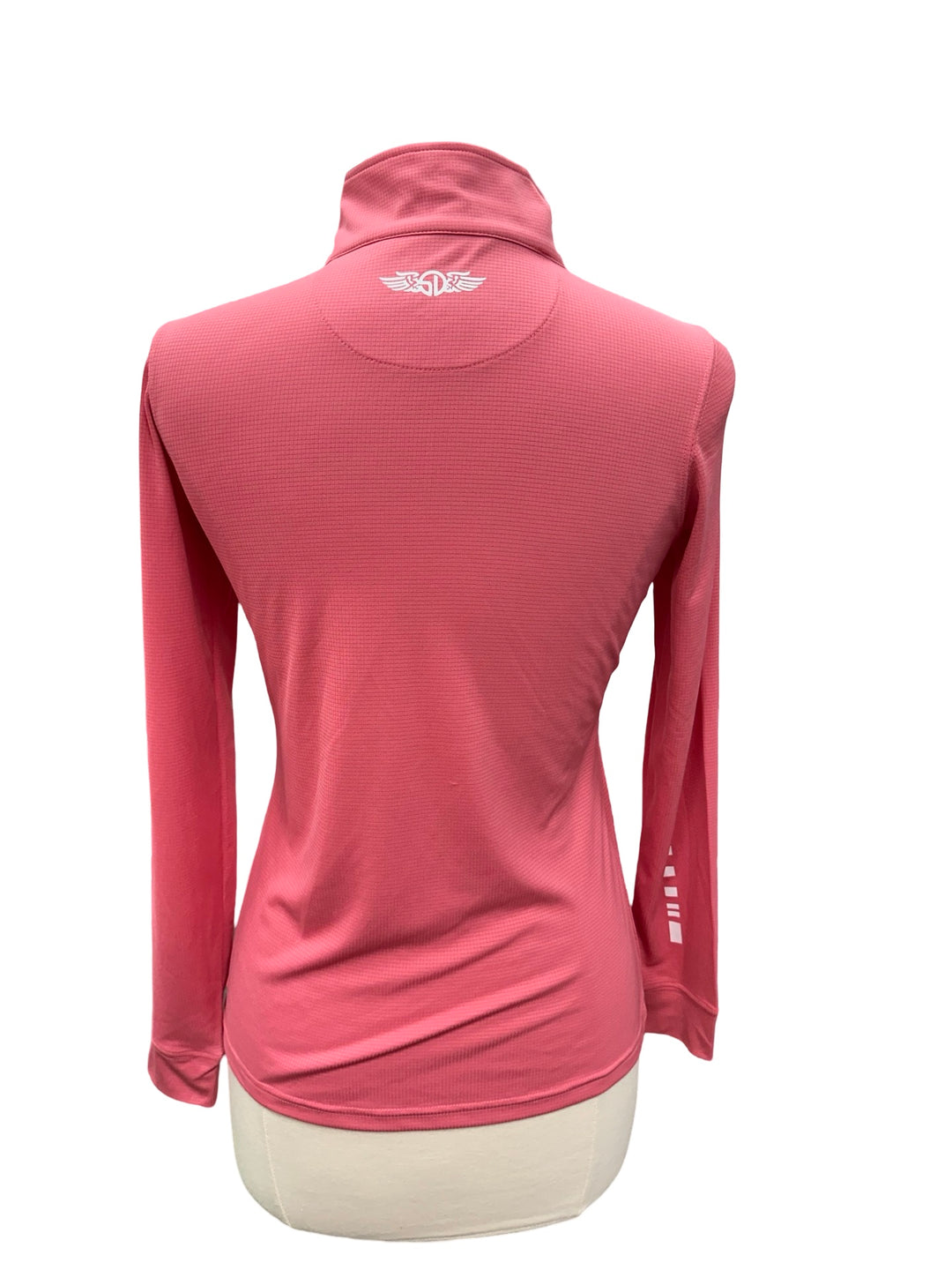 Straight Down Aero Quarter Zip Top- Cerise