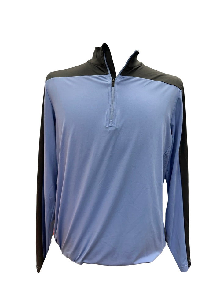 Mens Levelwear Pitch 1/4 Zip Pullover - Purple - Medium (FINAL SALE ITEM)