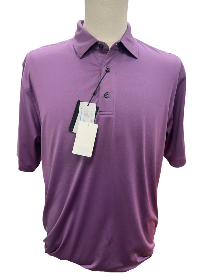 Dunning Men's Player Jersey Performance Polo - Syrah Grape - Large