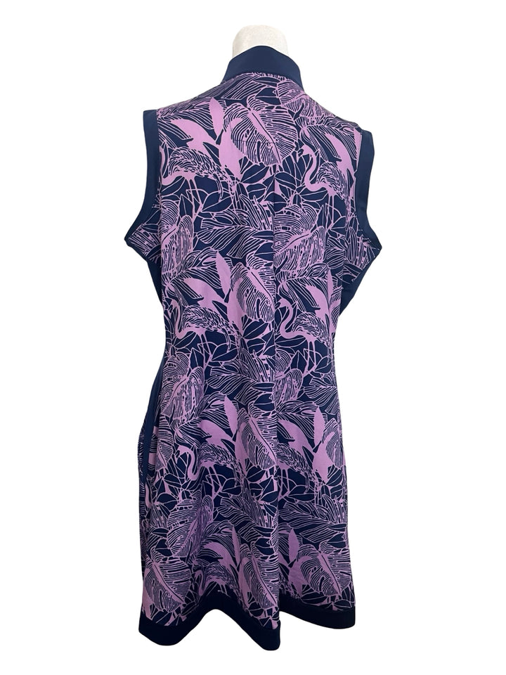 Lopez Dress - Large - Navy/Purple*