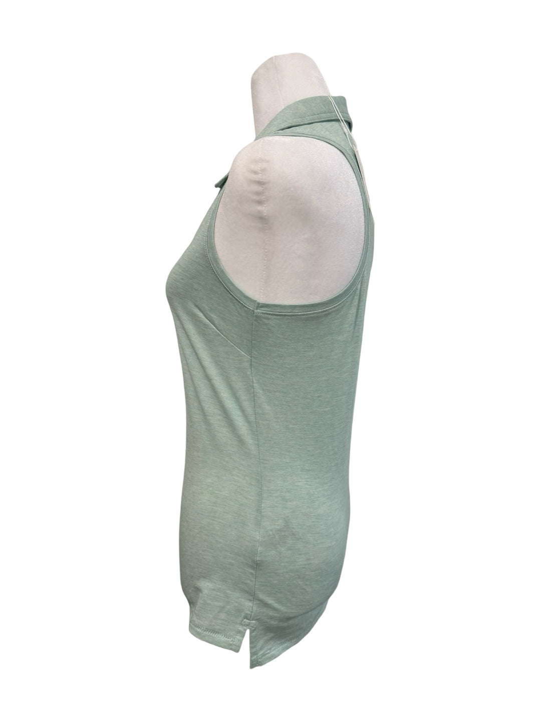 Travis Mathew V-Neck Polo Tank - Heather Jade - X-Small - NWT