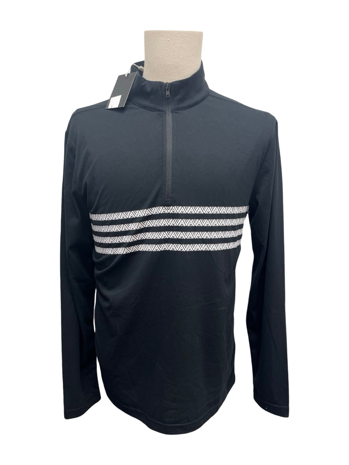 Mens Levelwear Asher 1/4 Zip Up Pullover - Black - Medium (FINAL SALE ITEM)