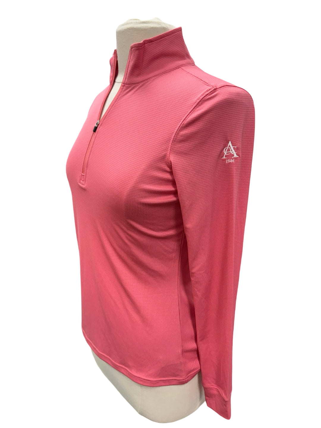 Straight Down Aero Quarter Zip Top- Cerise