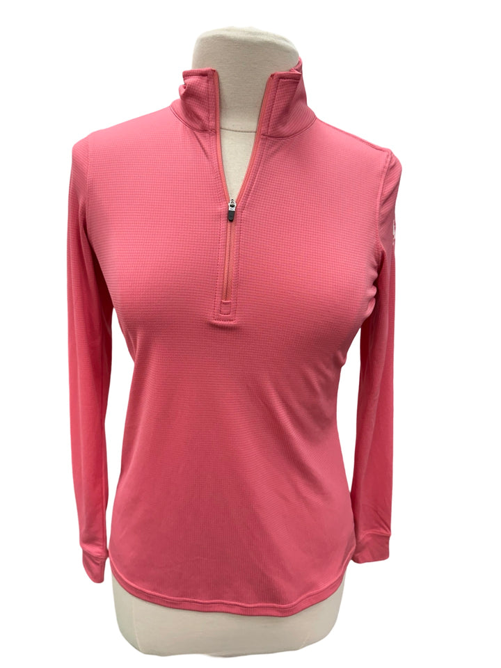 Straight Down Aero Quarter Zip Top- Cerise