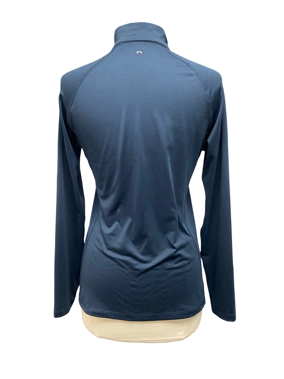 Dunning Performance Long Sleeve Mock Neck Top- Halo Navy- Medium