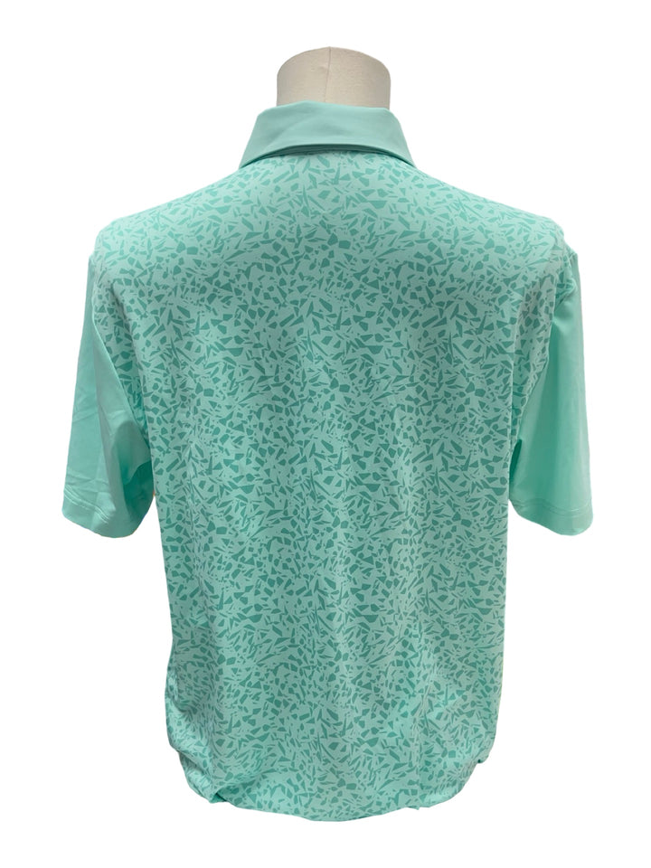 Mens Levelwear Spry Polo Top - Mint - Medium (FINAL SALE ITEM)