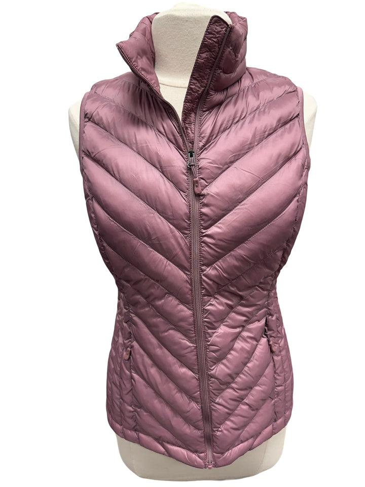 32 Degrees Lightweight Poly-Fill Packable Vest- Dusty Pink- Small