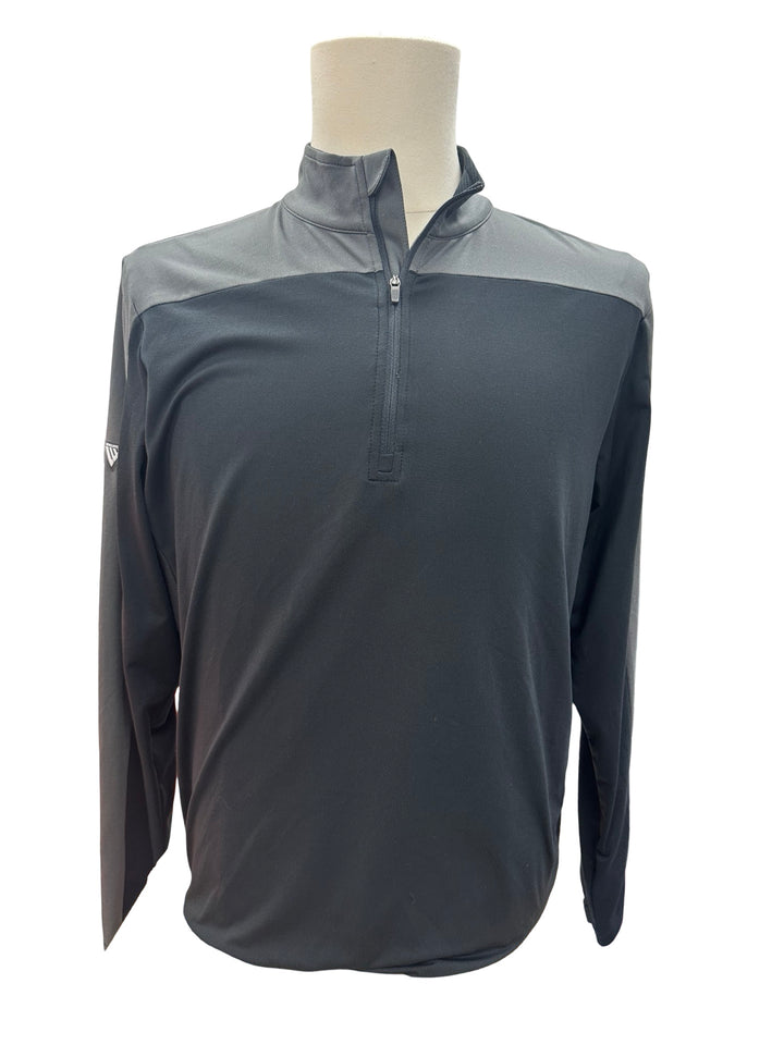 Mens Levelwear Pitch 1/4 Zip Pullover - Black - Medium (FINAL SALE ITEM)