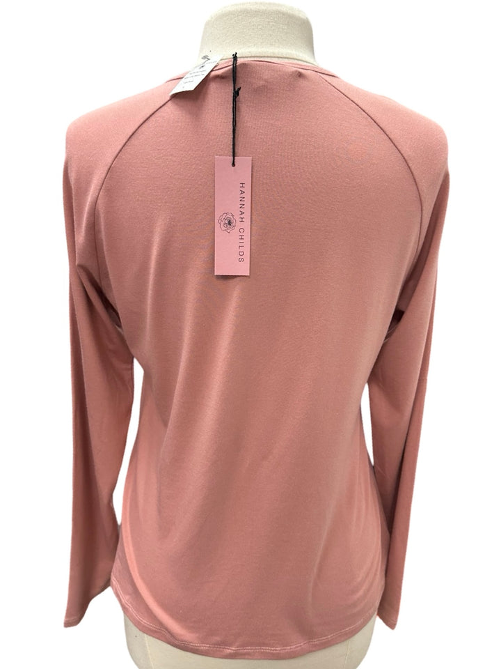 Abby Long Sleeve Tee - Ash Rose - Large