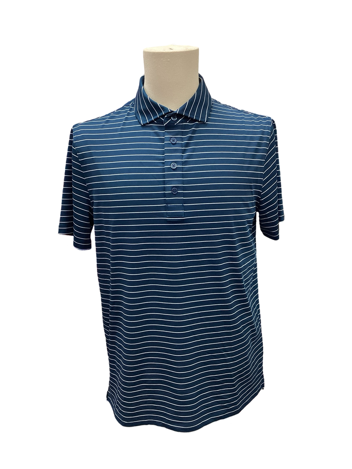 G/FORE Men's Pencil Stripe Tech Jersey Polo, Size M