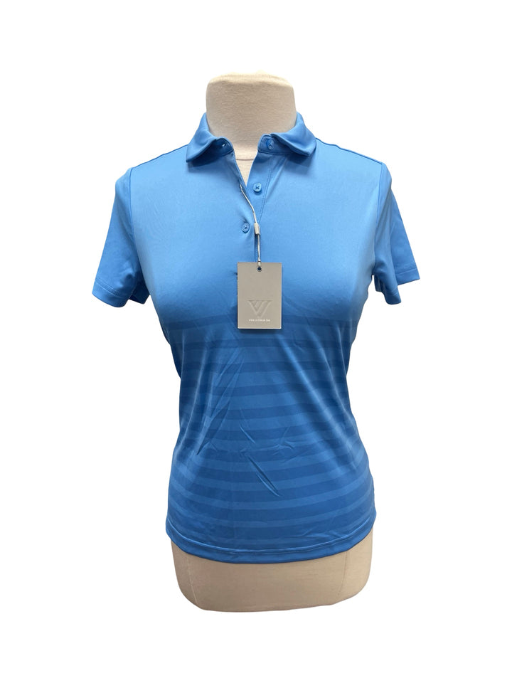 Levelwear Tone Polo Top - Blue - Small - NWT (FINAL SALE ITEM)