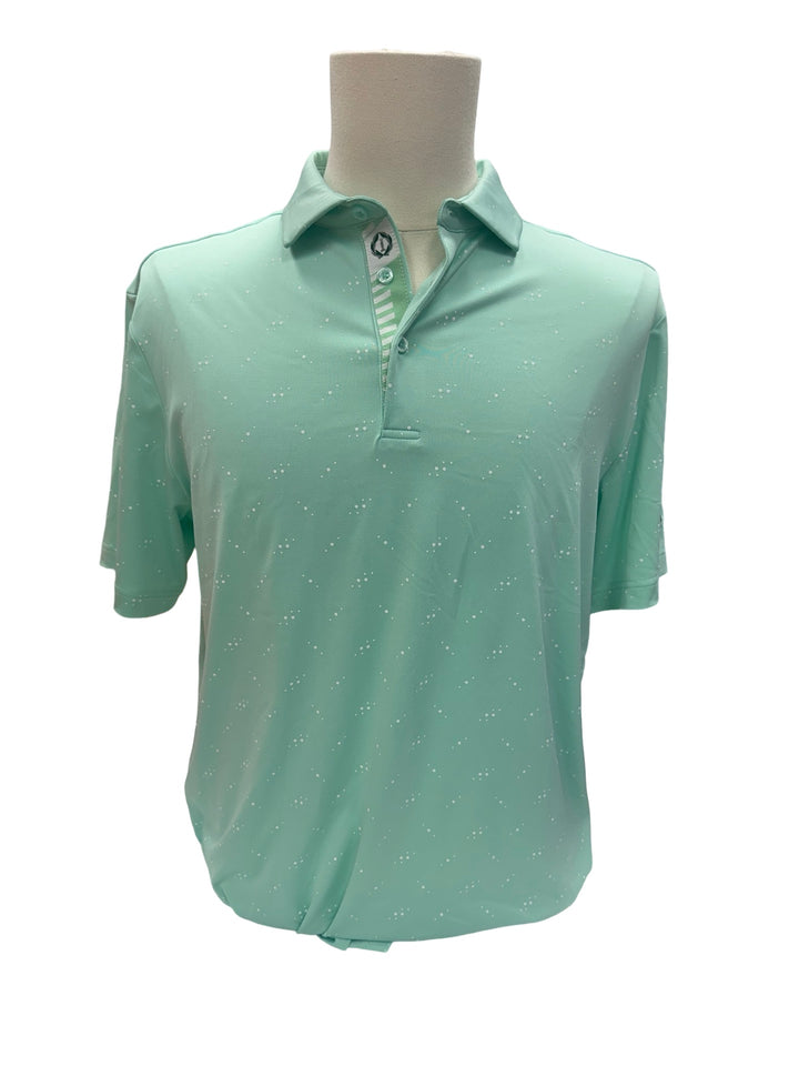 Mens Levelwear Ignite Polo Top - Green - Medium (FINAL SALE ITEM)