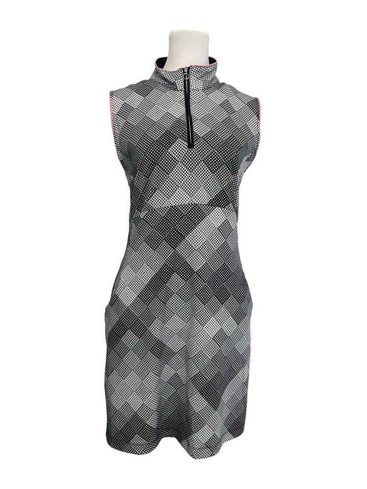 EP NY Sleeveless Dress - Large - Gradated Dot Argyle*