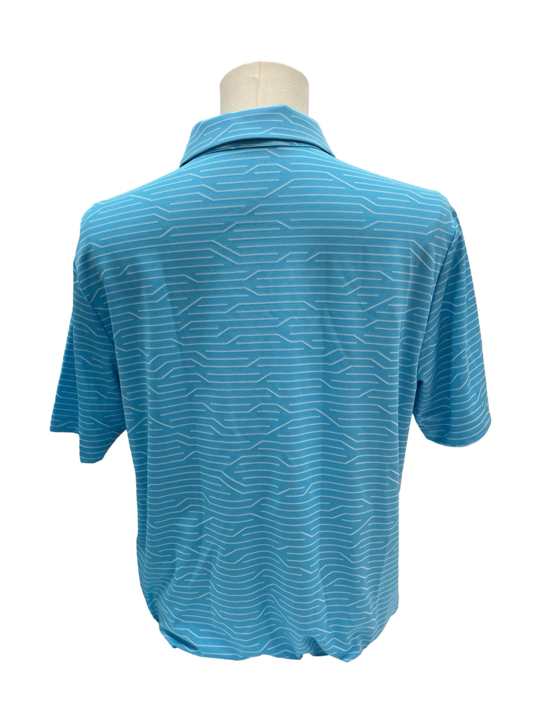 Mens Levelwear Wired Polo Top - Blue - Medium (FINAL SALE ITEM)