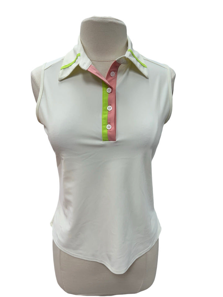 Kilo Tango Sleeveless Polo - Ivory