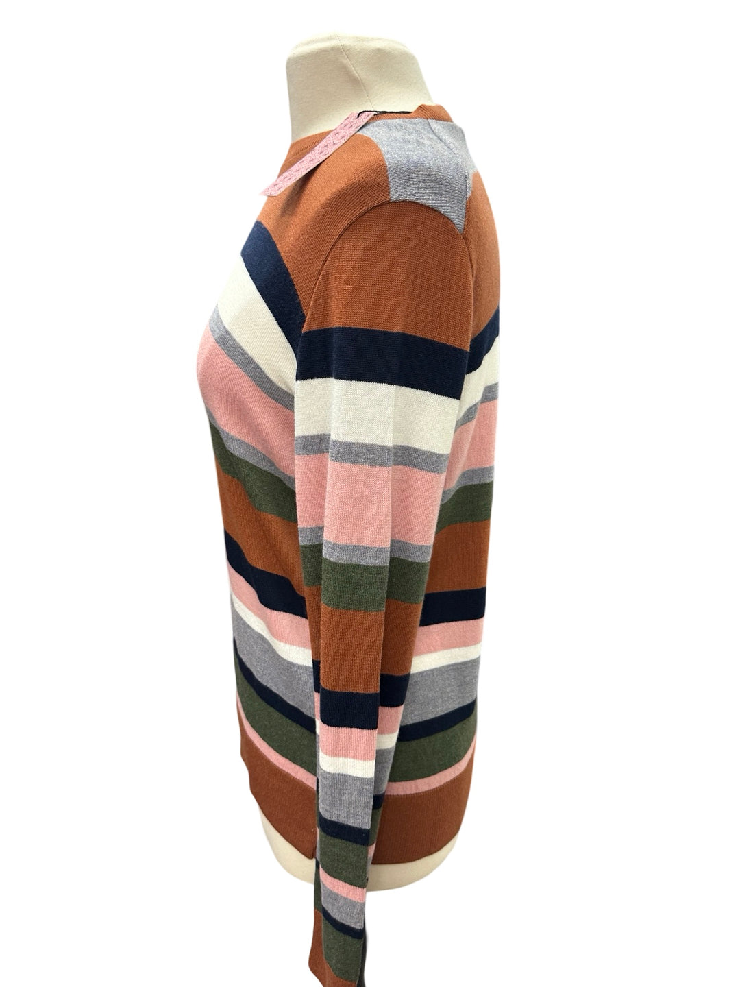 Michaela Stripe Crew Neck Sweater - Yosemite Stripe