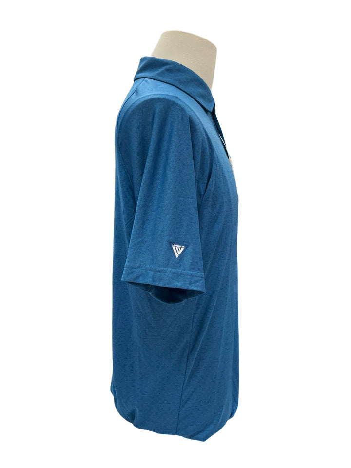 Mens Levelwear Reserve Polo Top - Blue - Medium -NWT (FINAL SALE ITEM)