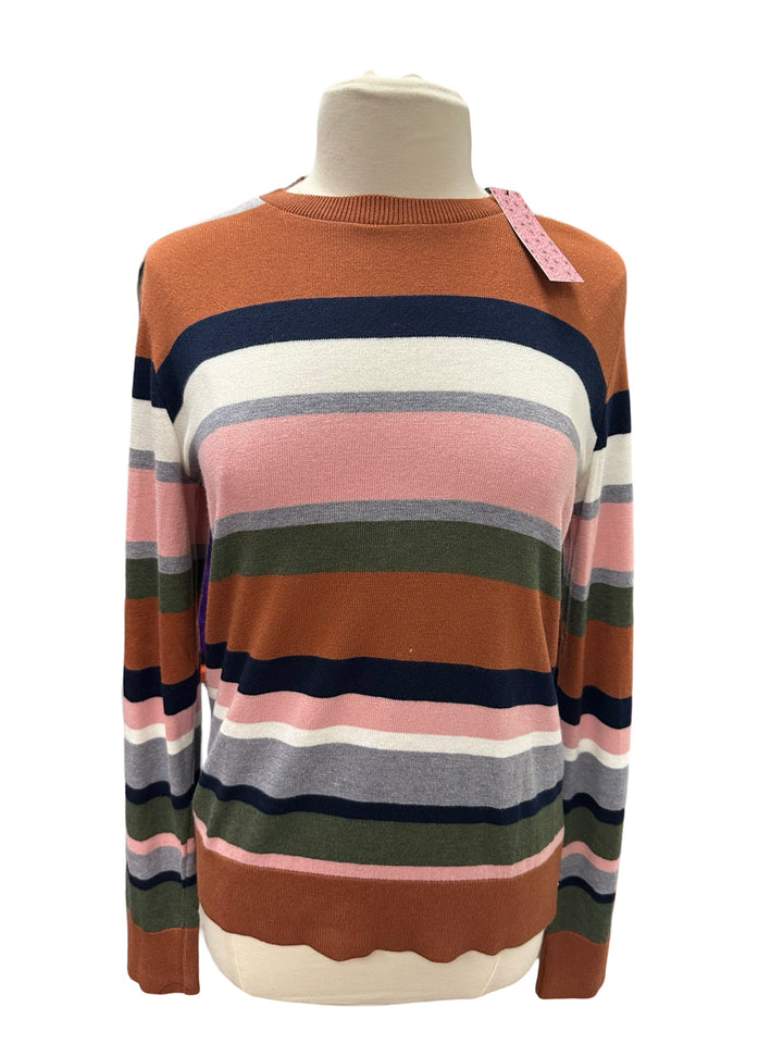 Michaela Stripe Crew Neck Sweater - Yosemite Stripe