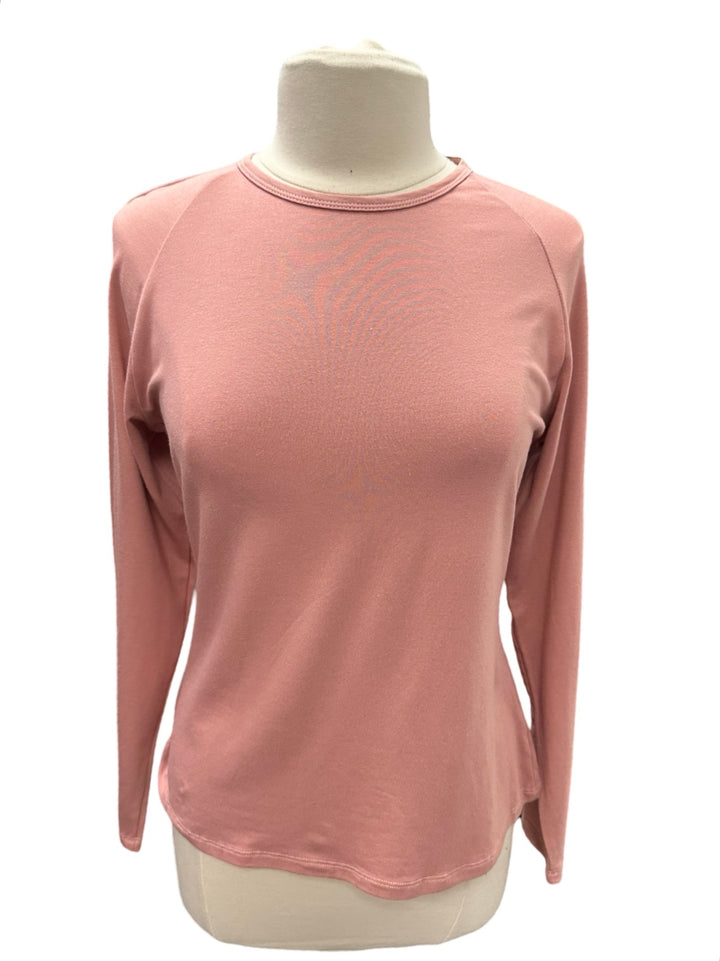 Abby Long Sleeve Tee - Ash Rose - Large