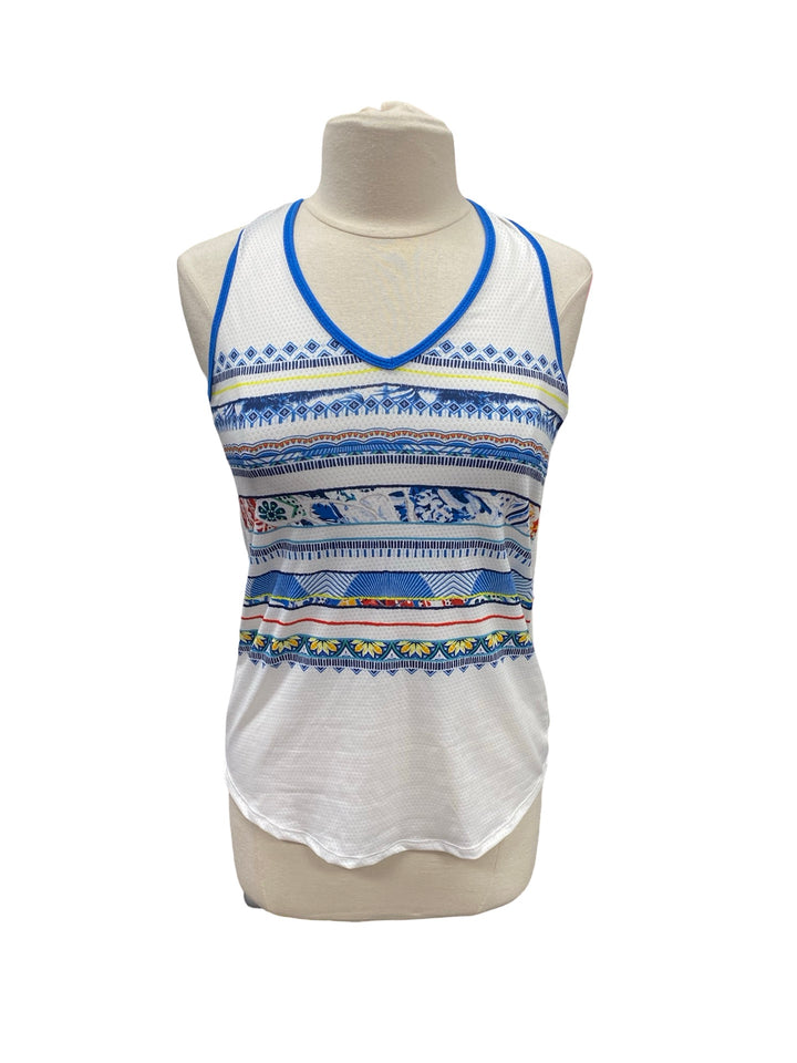 Lucky In Love Tribal/Tropical Print Razorback Tank Top- Small - NWT