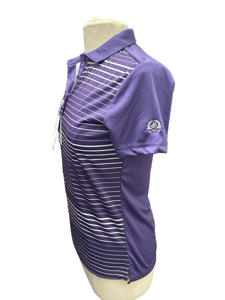 Levelwear Breeze Polo Top - Purple - Small - NWT (FINAL SALE ITEM)