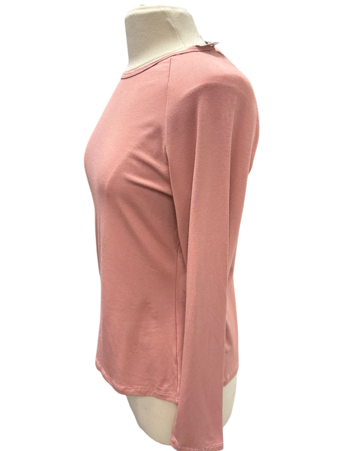 Abby Long Sleeve Tee - Ash Rose - Large