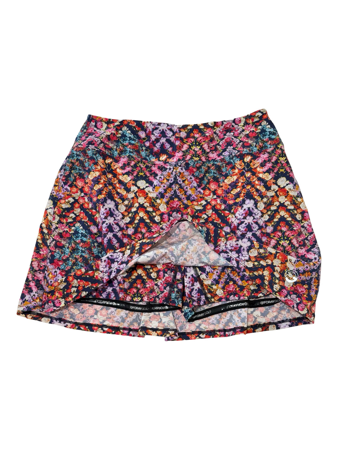 Foray Golf Skirt - Floral Chevron - Medium