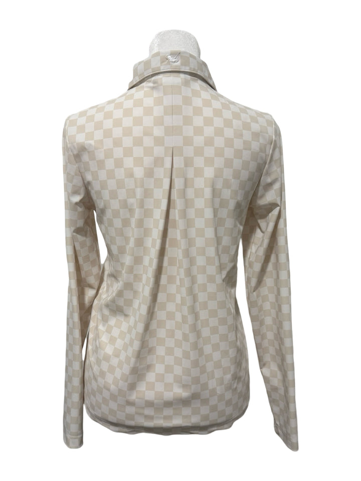 Jayebird Long Sleeve Half-Zip - Neutral Checkered - X-Small