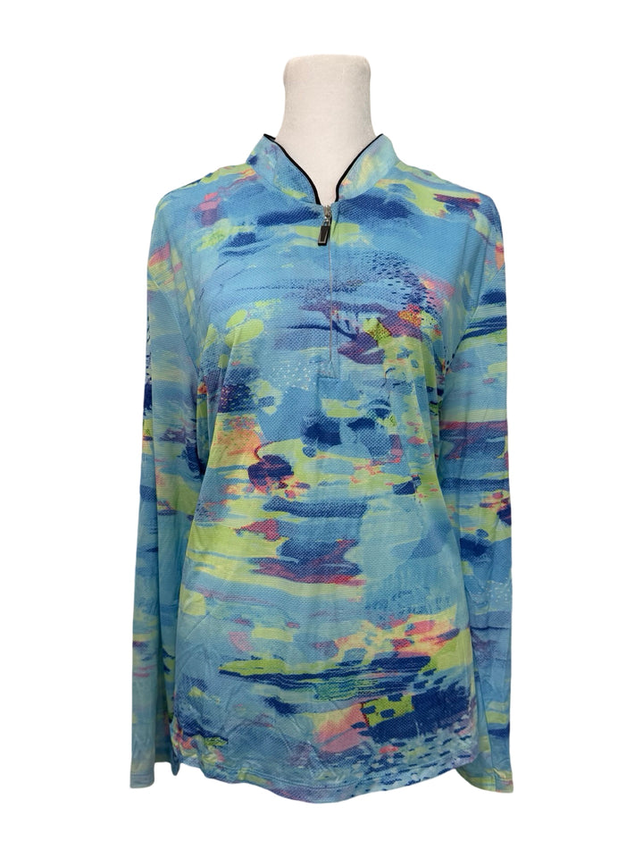 Jamie Sadock Quarter Zip Long Sleeve - Multicolored - X-Large