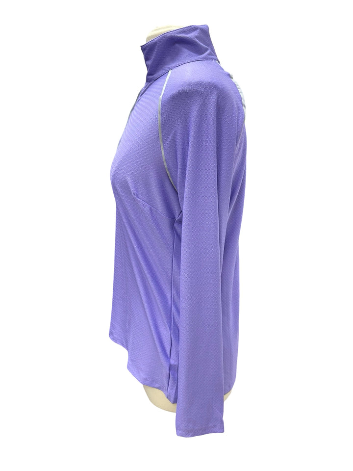 Grace Long Sleeve Zip Top - Wisteria