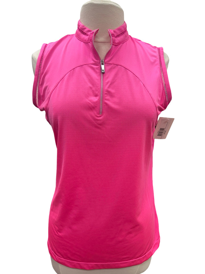 Tail Sleeveless Quarter Zip Top - Pink - Large