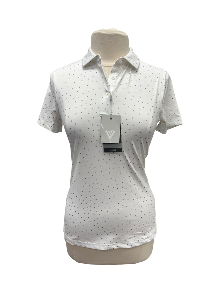 Levelwear Promise Polo Top - White - Small - NWT (FINAL SALE ITEM)