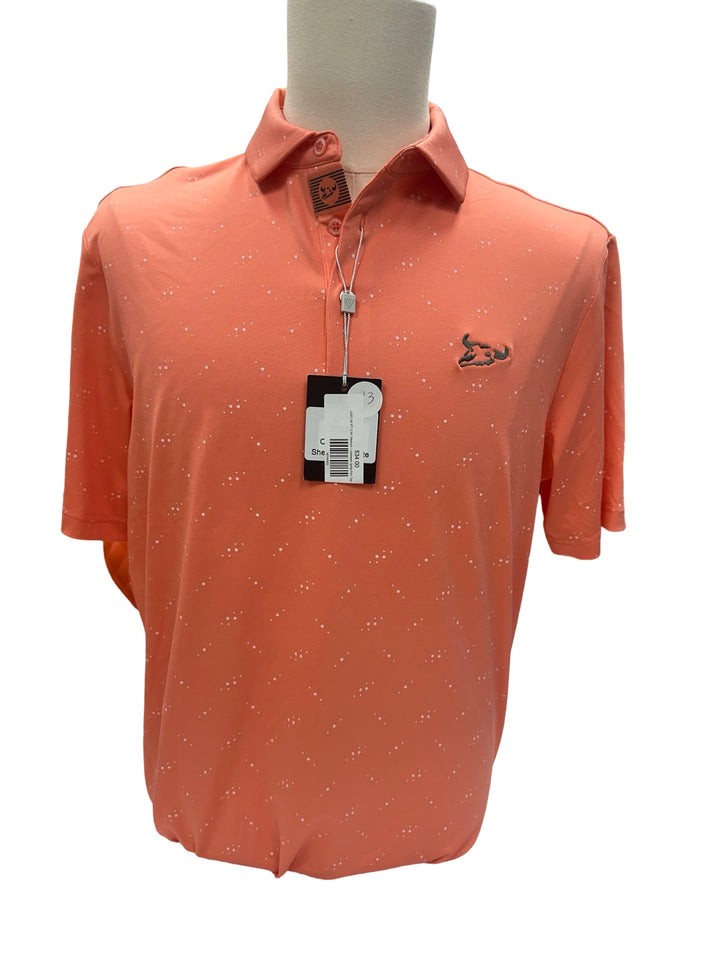 Mens Levelwear Ignite Polo Top - Orange - Medium (FINAL SALE ITEM)