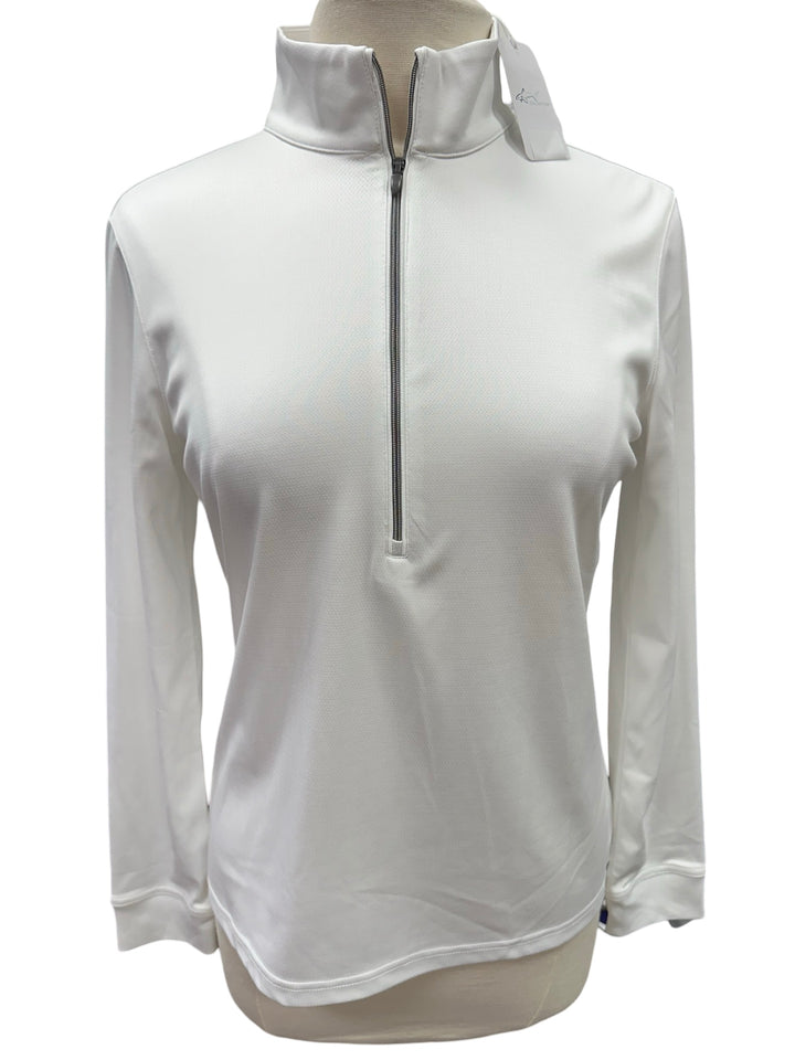 Greg Norman Clubhouse Half-Zip Mock - White - Medium