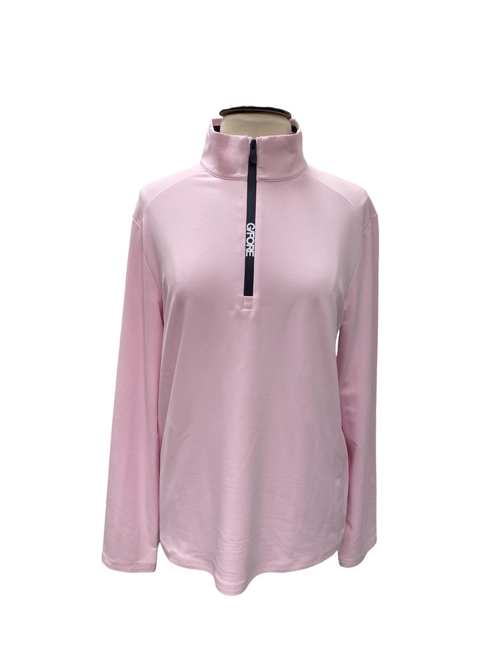 G/FORE Men's Brushed Back Tech Quarter Zip Pullover- Pink