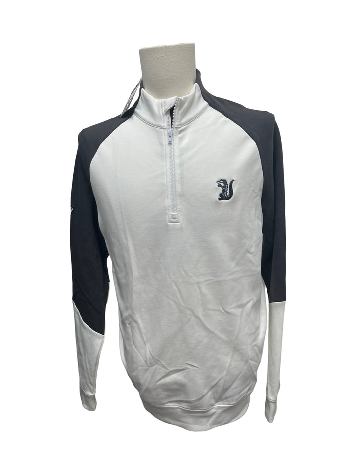 Mens Levelwear Crown Midlayer - White/Gray - Medium - NWT (FINAL SALE ITEM)