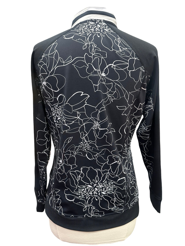 Tail Long Sleeve Reversible Jacket - Black/White Floral Print - Medium