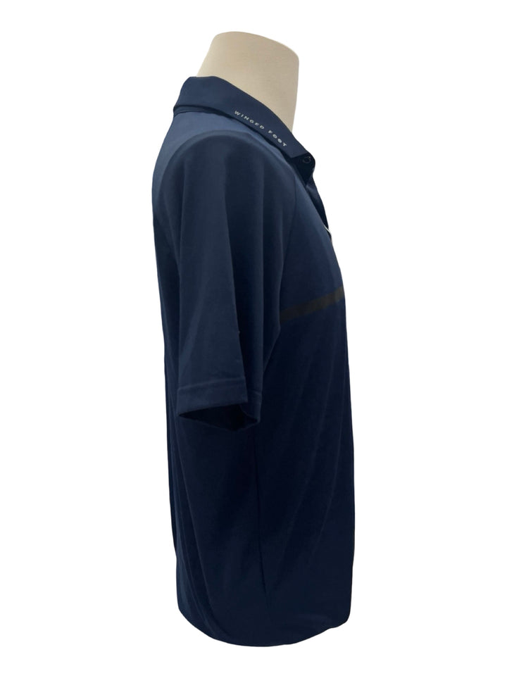 Mens Levelwear Sector Polo Top - Navy - Medium (FINAL SALE ITEM)