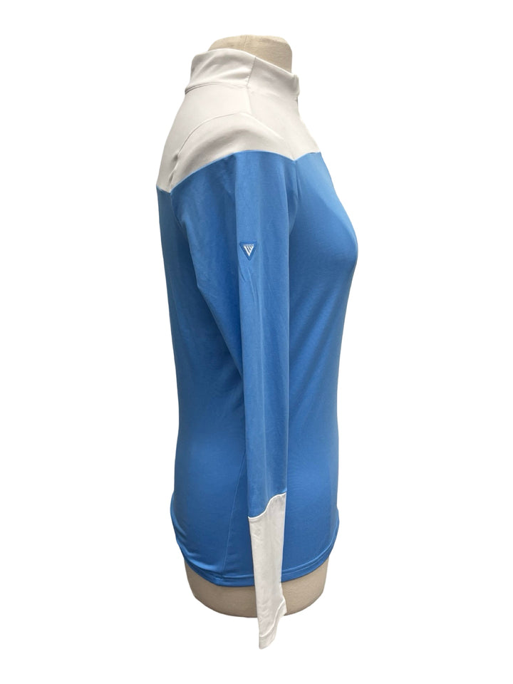 Levelwear Emery 1/4 Zip Up Pullover - Blue/White - Small - NWT (FINAL SALE ITEM)