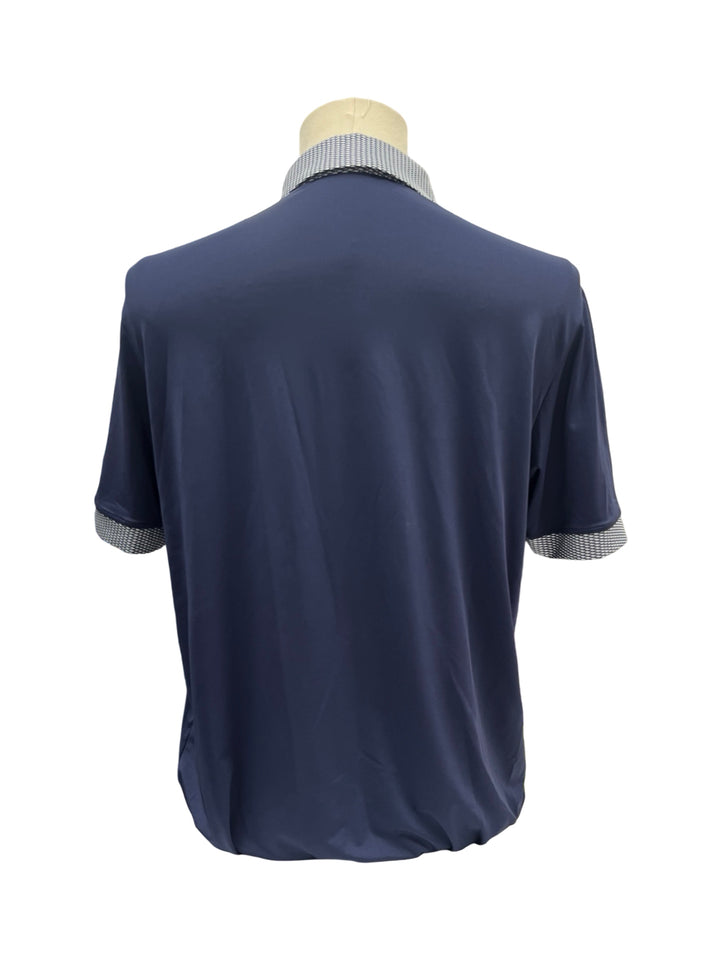 Mens Levelwear Thomas Polo Top - Navy - Medium - NWT (FINAL SALE ITEM)